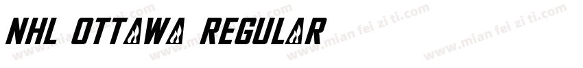 NHL Ottawa Regular字体转换